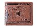 HENGSONG Men US Dollar Bill Wallet PU Leather Credit Card Photo Holder Bifold Billfold (?Dark Brown)