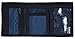 ZAGA Customs Trifold Navy Blue Nylon Hook & Loop Closure Wallet | Retro Style Wallet with Clear ID Pocket | Durable Waterproof Nylon Wallet | Tactical Grade ID-Card Holder Wallet | Made in USA
