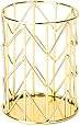 U Brands Pencil Cup, Wire Metal, Gold