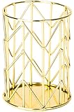 U Brands Pencil Cup, Wire Metal, Gold