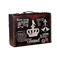 TAESOUW-Home Vintage Style Storage Box Pirate Treasure Chest Storage Box with Handles and Locking Clasps - The Best Gift (40x13x30cm) (Color : Type3, Size : 40x13x30cm)