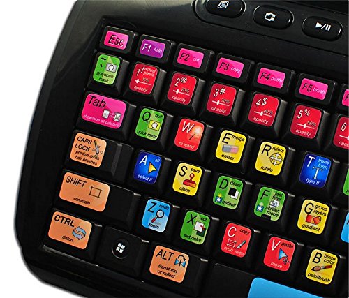 NEW ADOBE PHOTOSHOP KEYBOARD STICKER FOR DESKTOP, LAPTOP AND NOTEBOOK