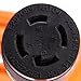 Nema L14-30 Generator Power Cord 4 Wire 10 Gauge 125/250v 30 Amp 7500 watts (10 Feet) Orange