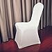 EMART Polyester Spandex Ivory Chair Covers, Elegant Dining Chair Cover Slipcovers for Banquet Wedding Party - 50pcs