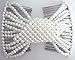 Lovef EZ Combs Stretchable Double Combs - exquisite Pearl beaded Magic hairpin comb Hair Accessories for women (White)