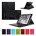 CoastaCloud iPad Air 2 Rechargable Wireless Bluetooth Keyboard Case with Folding Leather Folio Smart Fully Protect Case Cover Stand For Apple iPad Air 2 (Black)