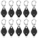 Uniclife 10 Pack Mini Keychain Flashlight Ultra Bright LED Key Ring Light Torch, Black