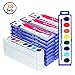 38 Bulk Water Color Oval Paints - 24 Sets and 14 Refills - Jumbo Pack - Washable