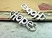 ALIMITOPIA 30pcs Hope Charm Pendant Connector for DIY Necklace Bracelet Jewelry Making Findings(Antique Silver)
