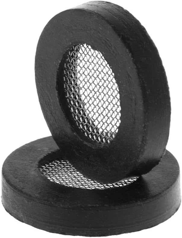 JUNESUNN 10pcs O Ring Rubber Gaskets With Net Hose Seal Washers For Shower Head Inlet Pipe