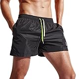 Men's Shorts Swim Trunks Quick Dry Beach Shorts with Pockets for Surfing Running Swimming Watershort
