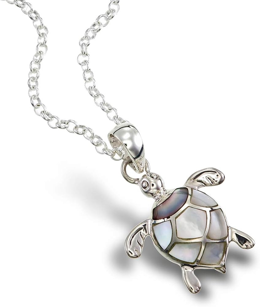 Mother of Pearl Turtle Pendant (55) Amazon.co.uk Jewellery
