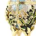 Apropos Hand-Painted Vintage Style Faberge Egg with Rich Enamel and Sparkling Rhinestones Jewelry Trinket Box (S. White Cross)