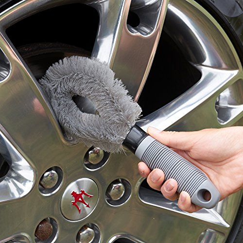 image for Kakapo Blu Car Washing Tool Kit & Bag - Car Vent Brush, Tire Cleaning 