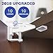 MPS 11 [Upgraded] Child Safety Cabinet Latches Locks, 10 Packs, Easy to Install, No Tools or Drilling Needed, Invisible Design, with Buckles and Screws-White, 2.8