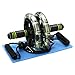 ENKEEO Ab Roller Wheel, Exercise Dual Wheel with Easy Grip Handles for Core Training, Abdominal Workout and Physical Exercise
