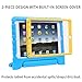 HDE Case for iPad 9.7-inch 2018 / 2017 Kids Shockproof Bumper Hard Cover Handle Stand w/ Built in Screen Protector for New Apple Education iPad 9.7 Inch (6th Gen) / 5th Generation iPad 9.7 Blue Yellow