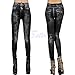HeroNeo® Women Skull Print Leggings Jeggings Pencil Pants (Black)