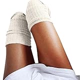 OVERMAL Women Winter Knitted Over knee Long Boot Thigh-High Warm Socks Leggings (Khaki)