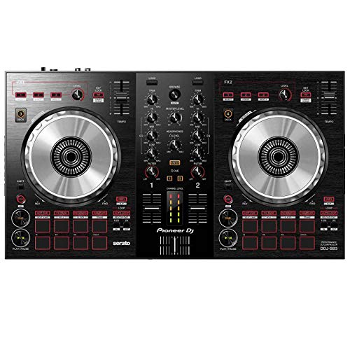 Pioneer DDJ-SB3 Serato Starter DJ Controller Pack w Case + 12" Speakers + Stands