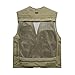 Fish Multifunctional Fly Fishing Waistcoats with15 Pockets for angler, photographer