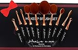 New Pro Balance Rose Gold Soft Hair Oval Makeup Brush Sets 10 Pcs Smooth Cosmetics Toothbrush Brushes Foundation Eyeshadow Eyeliner Lip Contour Kit Cream Blush Concealer