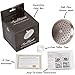 High Flow Water Saving Showerhead - 4 Inch Great Water Pressure In Wall Mount Shower Head - Indoor And Outdoor Modern Bath Spa Fixture For Showers, 2.5 GPM - Brushed Nickel