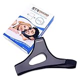 Anti Snoring Chin Strap Solution with Nose Strips and EBook - Adjustable Snore Stopper Aid Device Kit - Unisex - FDA Approved