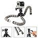 DAISEN Octopus Style Portable and adjustable Tripod Stand Holder for iPhone, Cellphone ,Camera with Universal Clip and Remote (Black)