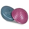 Navaris 2x Hedgehog Balance Pods - Set of 2 Spiky Fitness Domes for Sports, Foot Massage, Stability Training, Balancing…