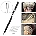 Razor Pen Kit for Hair Art, SYU Professinal DIY Hair Tattoo Tool for Hair Cut Design, Eyebrow Shaping, Beard Shaping. Included 10pcs Blades and 1pc Tweezer for Barber Hairdresser Women Man Home Salon