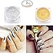 Travelmall 2 Box Gold Silver Mirror Powder Pigment Nail Glitter Nail Art Chrome (gold+silver)