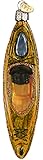 Old World Christmas Yellow Kayak Ornament