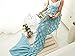 LAGHCAT Mermaid Tail Blanket Knit Crochet Mermaid Blanket for Adult,Goldfish Tail Sleeping Blanket (71