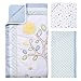 Trend Lab Forest Tales 6 Piece Crib Bedding Set, White/Blue/Green/Yellow