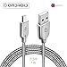 ZECEEN Metal Micro USB Cable – Fast Charging & Data Transfer Cord (3.3 ft) – Almost Unbreakable – Bending & Weather Resistant – Wide Compatibility with Android, Windows and other Devices
