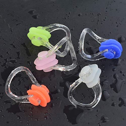 image for Nydotd 21pcs Silicone Nose Clip Surfing Nose Plug Waterproof Swimming 