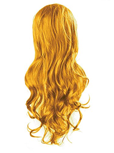 Zicac Women's Long Curly Wavy Anime Cosplay Party Ghost Halloween Wig Hair