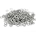 VALYRIA 1000pcs Silver Tone Stainless Steel Open Jump Rings Connectors 5(1/4