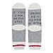 akiido If You Can Read This Please Bring Me a Beer Wine Coffee Pizza Socks Funny Saying Knitting Socks