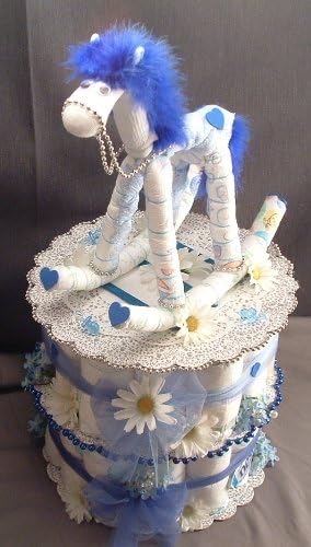 horse diaper cake