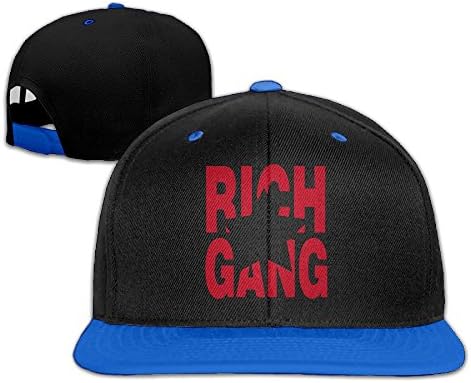 Rich Gang Logo Two Tone Twill Baseball Hat RoyalBlue/Black (5 Colors)