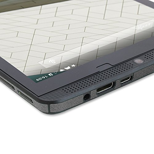 Skinomi Brushed Steel Full Body Skin Compatible with NVIDIA Shield Tablet K1 (Full Coverage) TechSkin with Anti-Bubble Clear Film Screen Protector