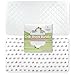 Fitted Crib Mattress Sheet and Bamboo Fabric Mattress Protector - 100% Jersey Cotton Sheets with Elephant Pattern Design