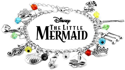 Little Mermaid Movie Theme Multi Charms Jewelry Bracelets Charm by Family Brands