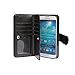 Samsung Galaxy S4 Case, xhorizon TM Premium Leather Folio Case [Wallet Function] [Magnetic Detachable] Fashion Wristlet Lanyard Hand Strap Purse Soft Flip Book Style Multiple Card Slots Cash Compartment Pocket with Magnetic Closure Case Cover Skin ZA5 for Samsung Galaxy S4 (I9500) - Black