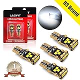 [4-PCS] LASFIT 912 921 T15 906 2835 W16W LED Light Bulb SMD 3030 Chipsets 1400 Lumens Extremely Bright for Car Reverse Backup Interior Dome Trunk Lights, Polarity Free, Xenon White