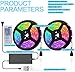 Led Strip Lights, 32.8Ft(10m) Waterproof 5050 RGB Light Strip Kits with 44 Keys IR Remote Control 12V Power Supply Color Changing Led Strip for Room, Bedroom, TV, Kitchen, Desk, Party