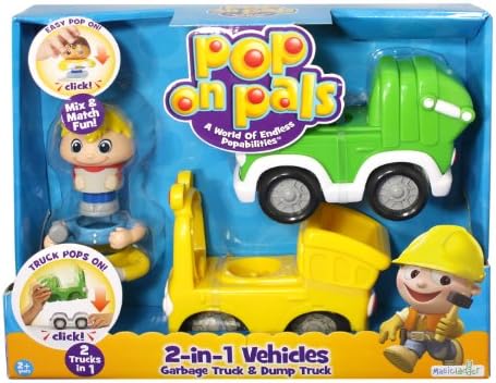 Pop On Pals - Trash/Construction Play Set