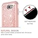 LeYi PC Silicone Glitter Case with Tempered Glass Screen Protector for Samsung J3 Prime/ J3 Emerge/Express Prime 2/ Amp Prime 2/ J3 Mission/ J3 Eclipse/ J3 Luna Pro/Sol 2/ J3 2017 TP Rose Gold